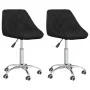 Swivel dining chairs 2 units black synthetic leather by vidaXL, dining chairs - Ref: Foro24-335200, Price: 135,77 €, Discount: %