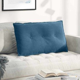 Cojín de Espalda Azul 80 x 50 cm Tela de pana