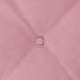 Cojín de Espalda Rosa 80 x 50 cm Tela de pana