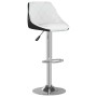 Kitchen stools 2 units black and white synthetic leather by vidaXL, Kitchen stools - Ref: Foro24-335239, Price: 123,34 €, Dis...