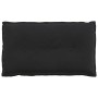 Cojín de Espalda Negro 80 x 50 cm Tela de pana