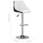 Küchenhocker 2 Einheiten aus schwarzem und weißem Kunstleder von vidaXL, Küchenhocker - Ref: Foro24-335239, Preis: 121,44 €, ...