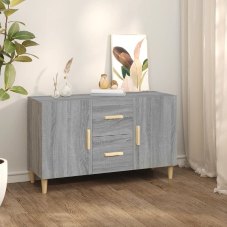 Engineered wood sideboard in Sonoma grey, 100x36x60 cm. by vidaXL, Sideboards - Ref: Foro24-817466, Price: 99,46 €, Discount: %
