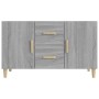 Engineered wood sideboard in Sonoma grey, 100x36x60 cm. by vidaXL, Sideboards - Ref: Foro24-817466, Price: 99,46 €, Discount: %