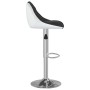 Kitchen stools 2 units black and white synthetic leather by vidaXL, Kitchen stools - Ref: Foro24-335240, Price: 144,37 €, Dis...