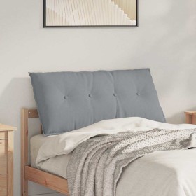 Cojín de Espalda Gris Claro 100 x 19 x 50 cm tela