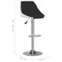 Kitchen stools 2 units black and white synthetic leather by vidaXL, Kitchen stools - Ref: Foro24-335240, Price: 142,18 €, Dis...