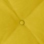Cojín de Espalda Amarillo 100 x 50 cm Tela de pana