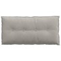 Cojín de Espalda Gris Claro 100 x 50 cm Tela de microfibra