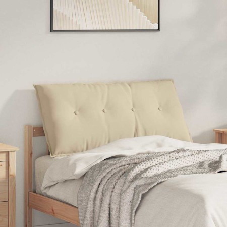 Cojín de Espalda Crema 100 x 50 cm Tela de microfibra