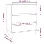 Sideboard aus weißem Sperrholz 60x35x70 cm von vidaXL, Sideboards - Ref: Foro24-823040, Preis: 68,85 €, Rabatt: %