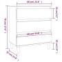Sideboard aus weißem Sperrholz 60x35x70 cm von vidaXL, Sideboards - Ref: Foro24-823040, Preis: 70,14 €, Rabatt: %