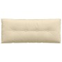 Cojín de Espalda Crema 120 x 19 x 50 cm tela