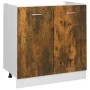 Unterschrank für Spüle aus Eichenholz-Engineering 80x46x81,5 cm von vidaXL, Küchenschränke - Ref: Foro24-815564, Preis: 59,70...