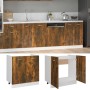 Unterschrank für Spüle aus Eichenholz-Engineering 80x46x81,5 cm von vidaXL, Küchenschränke - Ref: Foro24-815564, Preis: 60,27...