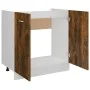 Unterschrank für Spüle aus Eichenholz-Engineering 80x46x81,5 cm von vidaXL, Küchenschränke - Ref: Foro24-815564, Preis: 59,70...