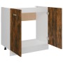 Unterschrank für Spüle aus Eichenholz-Engineering 80x46x81,5 cm von vidaXL, Küchenschränke - Ref: Foro24-815564, Preis: 60,27...