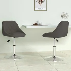 Swivel dining chairs 2 units dark gray velvet by vidaXL, dining chairs - Ref: Foro24-335284, Price: 121,12 €, Discount: %