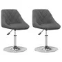 Drehbare Esszimmerstühle, 2 Einheiten, dunkelgrauer Samt von vidaXL, Essstühle - Ref: Foro24-335284, Preis: 121,12 €, Rabatt: %
