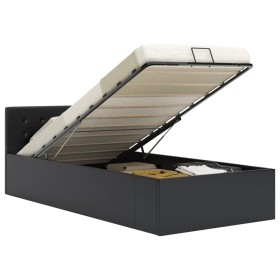Hydraulic canapé bed black synthetic leather 90x200 cm by vidaXL, Beds and slatted bases - Ref: Foro24-285510, Price: 252,02 ...