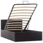 Cama canapé hidráulica cuero sintético negro 90x200 cm de vidaXL, Camas y somieres - Ref: Foro24-285510, Precio: 272,63 €, De...