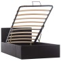 Hydraulic canapé bed black synthetic leather 90x200 cm by vidaXL, Beds and slatted bases - Ref: Foro24-285510, Price: 252,02 ...