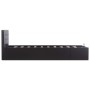 Hydraulic canapé bed black synthetic leather 100x200 cm by vidaXL, Beds and slatted bases - Ref: Foro24-285511, Price: 283,35...