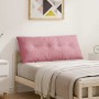 Cojín de Espalda Rosa 120 x 50 cm Tela de pana