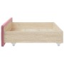 Bed drawers 2 pcs engineered wood and pink velvet by vidaXL, Beds and accessories - Ref: Foro24-833919, Price: 45,77 €, Disco...