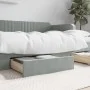 Bed drawers 2 pcs engineered wood and light gray velvet by vidaXL, Beds and accessories - Ref: Foro24-833916, Price: 45,21 €,...
