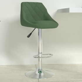 Taburete de cocina de terciopelo verde oscuro de vidaXL, Taburetes de cocina - Ref: Foro24-335297, Precio: 86,56 €, Descuento: %