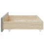 Bed drawers 2 pcs engineered wood and light gray velvet by vidaXL, Beds and accessories - Ref: Foro24-833916, Price: 45,21 €,...