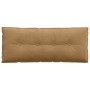 Cojín de Espalda Marrón 120 x 50 cm Tela de pana
