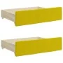 Bettschubladen, 2 Stück, aus Holzwerkstoff und gelbem Samt von vidaXL, Betten und Zubehör - Ref: Foro24-833921, Preis: 44,79 ...