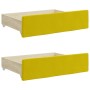 Bettschubladen, 2 Stück, aus Holzwerkstoff und gelbem Samt von vidaXL, Betten und Zubehör - Ref: Foro24-833921, Preis: 45,41 ...