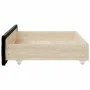 Cajones de cama 2 uds madera de ingeniería y terciopelo negro de vidaXL, Camas y accesorios - Ref: Foro24-833920, Precio: 45,...