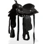 Westernsattel, Zaumzeug und Echtleder-Brustpanzer 13" schwarz von vidaXL, Rahmen - Ref: Foro24-91356, Preis: 195,71 €, Rabatt: %