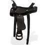Montura occidental, cabezada y pechera cuero real 13" negra de vidaXL, Monturas - Ref: Foro24-91356, Precio: 211,42 €, Descue...