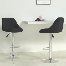 Küchenhocker 2 Einheiten aus schwarzem Samt von vidaXL, Küchenhocker - Ref: Foro24-335302, Preis: 118,02 €, Rabatt: %