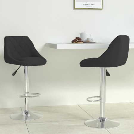 Küchenhocker 2 Einheiten aus schwarzem Samt von vidaXL, Küchenhocker - Ref: Foro24-335302, Preis: 118,02 €, Rabatt: %
