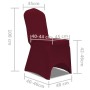 Elastische Stuhlhussen, 50 Stück, Bordeaux von vidaXL, Abdeckungen - Ref: Foro24-130339, Preis: 158,99 €, Rabatt: %
