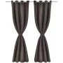 2 dark brown curtains with blackout rings 135x245cm by vidaXL, Curtains and curtains - Ref: Foro24-130371, Price: 43,43 €, Di...