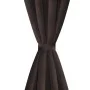 2 dark brown curtains with blackout rings 135x245cm by vidaXL, Curtains and curtains - Ref: Foro24-130371, Price: 43,43 €, Di...