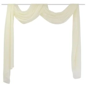 Sheer Voile Curtain, 140 x 600 cm, Cream by vidaXL, Curtains and curtains - Ref: Foro24-130757, Price: 23,28 €, Discount: %
