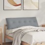 Cojín de Espalda Gris Claro 140 x 19 x 50 cm tela