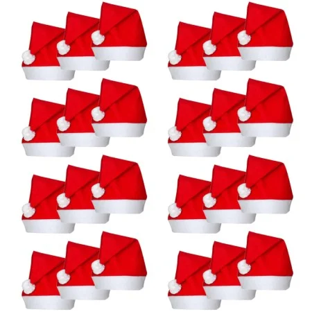 24 Gorros Papá Noel para Navidad de vidaXL, Decoraciones festivas y estacionales - Ref: Foro24-131013, Precio: 22,80 €, Descu...