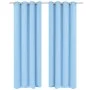 Blackout curtains 2 pieces with metal eyelets 135x245cm turquoise by vidaXL, Curtains and curtains - Ref: Foro24-132208, Pric...