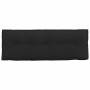 Cojín de Espalda Negro 140 x 19 x 50 cm tela