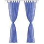 Cortinas de gasa 2 unidades 140x225 cm azul real de vidaXL, Cortinas y visillos - Ref: Foro24-132246, Precio: 14,00 €, Descue...