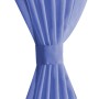 Voile-Vorhänge, 2 Einheiten, 140 x 225 cm, Königsblau von vidaXL, Vorhänge und Gardinen - Ref: Foro24-132246, Preis: 15,34 €,...
